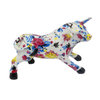 Custom Home Decorative Cattle Sculpturecolorful Resin Cow Statue