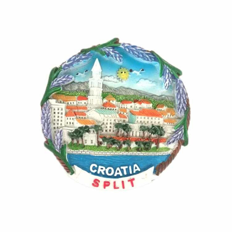 Custom Map Design Resin 3D Croatia Souvenir Fridge Magnet