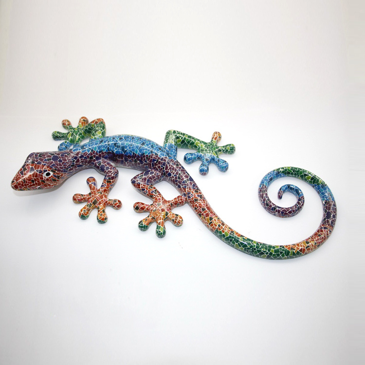 European Style Animal Figurines Resin Wall Lizard Hanging Ornaments Animal Wall Decor