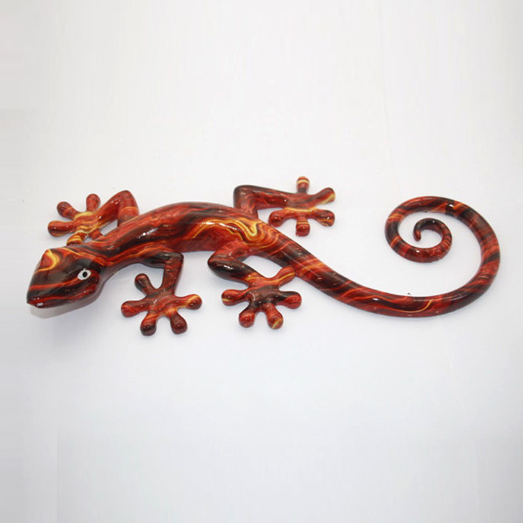 Animal Gecko Wall Art Home Decor Custom Color Resin Lizard Wall Decor Hanging