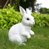 Custom Animal Statue Outdoor Garden Decoration Lovely Resin Rabbit Figurine