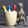 Wholesale Desktop Decoration Animal Figurine Pen Holder Resin Dinosaur Statue