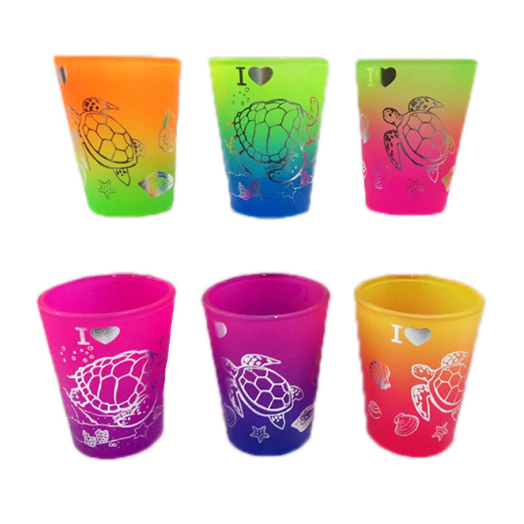 Custom Tropical Travel Souvenirs Unique Souvenir Multi Color Shot Glasses