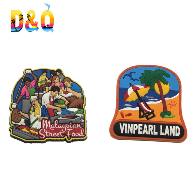 Tourist Souvenir Soft PVC Fridge Magnet Custom PVC Refrigerator Magnet