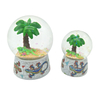 Custom Logo Beach Souvenir Mini Turtle Dolphin Snow Globe Ball Resin Craft