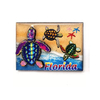 Custom Travel Souvenir Beach Wood Fridge Magnet Epoxy