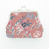 Custom Printed PU Leather Coin Pouch Floral Flower Design Small Clasp Coin Purse for Women