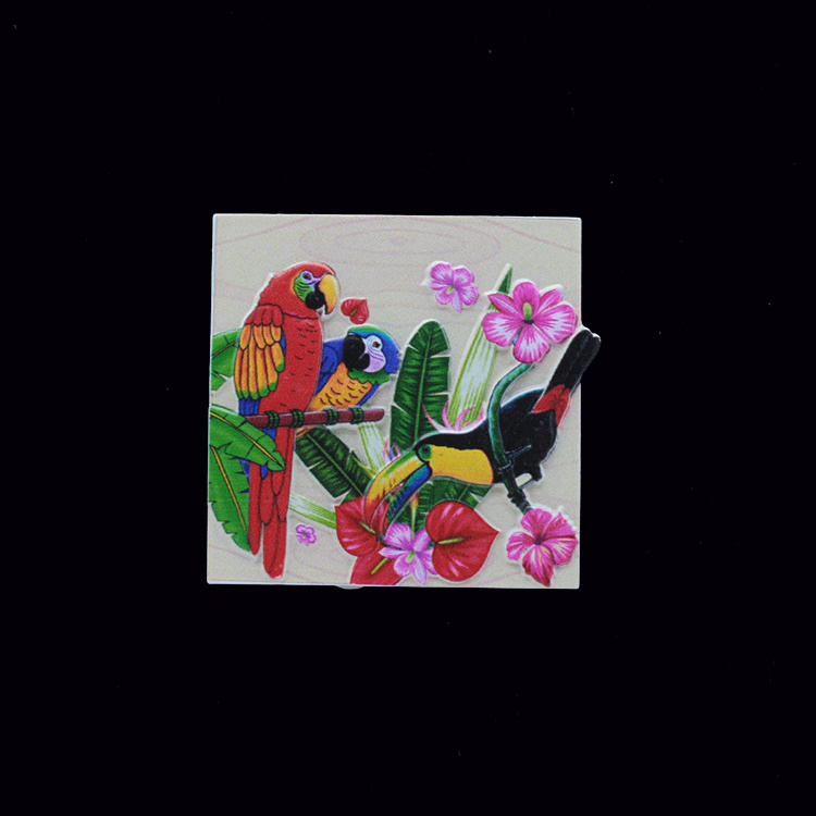 Customized Logo Printing Resin Animal Toucan Belize Souvenirs Fridge Magnet