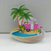 Custom Resin Printing Beach Souvenir Palm Tree Martinique Souvenir Fridge Magnet