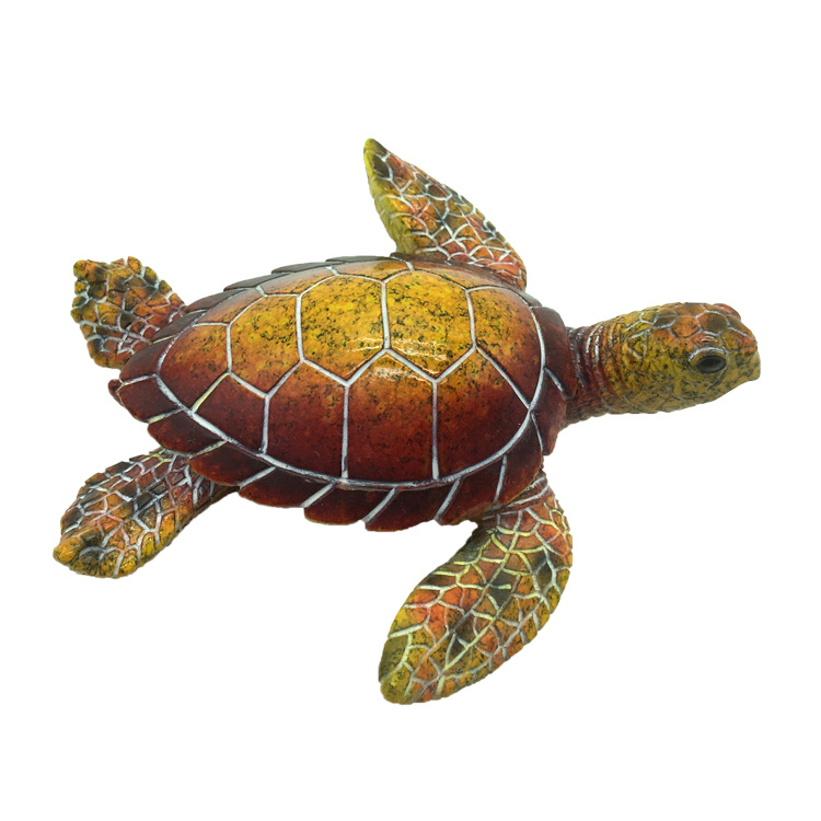 Tourist Souvenir Polyresin Sea Turtles Statue Resin Turtle Craft Figurine for Home Decor