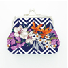 Custom Floral Pattern PU Leather Fashion Small Wallet Women Coin Purse