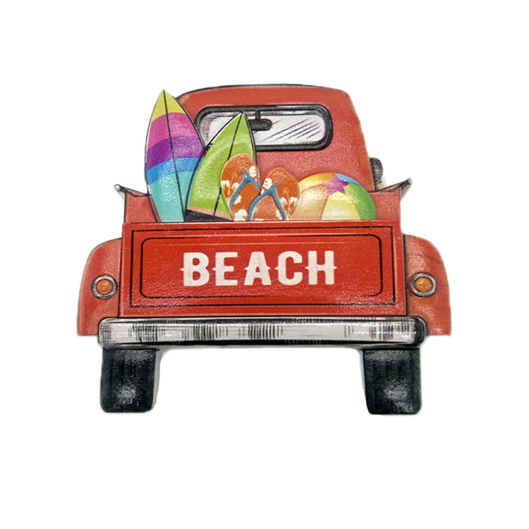 Tourist Souvenir Mini Bus Car Model Shape Fridge Magnet Custom 3D Printing Resin Fridge Magnets