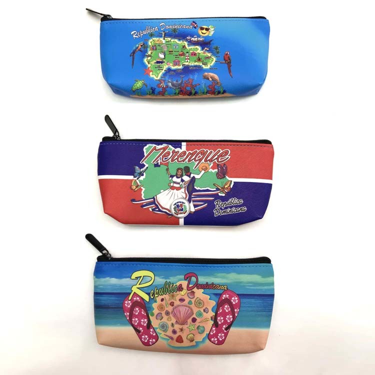 Beach Souvenir Turtle Coin Purse Custom Mini PU Leather Zipper Coin Pouch