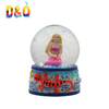 Custom Ocean Beach Souvenir Polyresin Mermaid Snow Globe