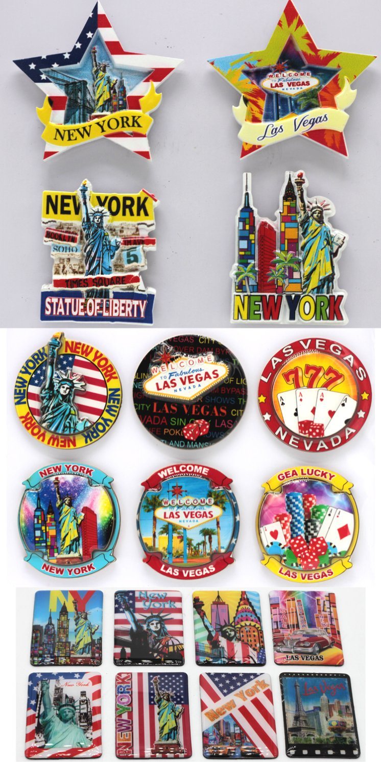 Custom Us City Souvenir Washington DC Seattle Souvenir Fridge Magnet