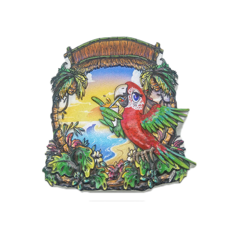 Custom Caribbean Beach Tourist Souvenir St Martin Saint Lucia Souvenir Fridge Magnet