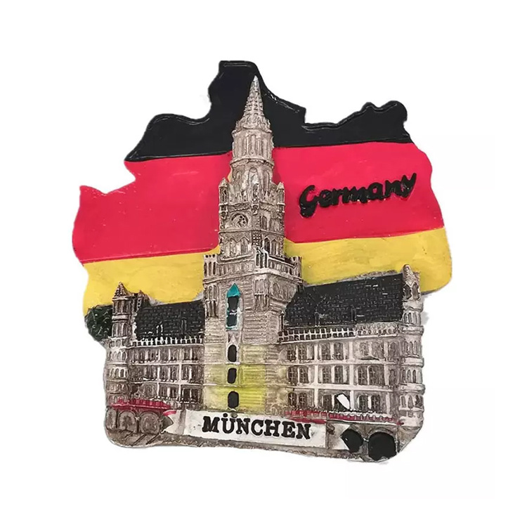 Tourist 3D Resin Frankfurt Berlin Munich Germany Souvenir Fridge Magnet