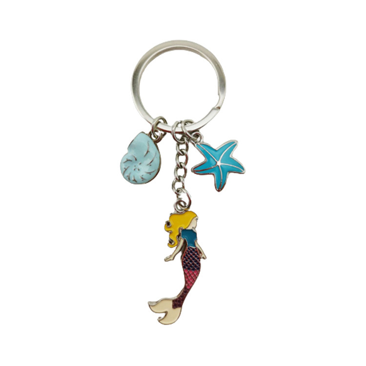 Custom Shaped Enamel Metal Souvenir Butterfly Keychain for Girls