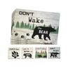 Custom Printing Tourist Souvenir MDF Black Bear Coaster Set