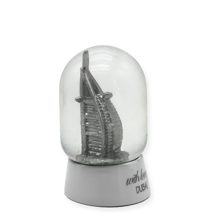 Customized Resin 3D Landscape Santorini Greece Souvenir Snow Globe