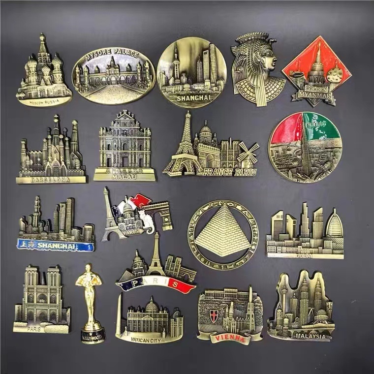 Wholesale Custom Zinc Alloy Metal Enamel Tourist Souvenir Norway Fridge Magnet