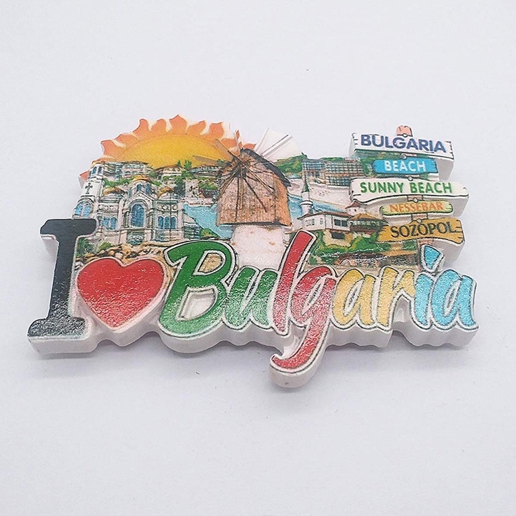 Custom Map Shape Resin Fridge Magnet Tourist Souvenir Cyprus Magnet