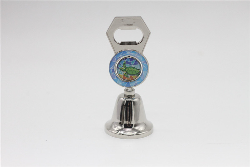 Wholesale Custom Tourist Souvenir Metal Alloy Craft Dinner Bell Bottle Opener