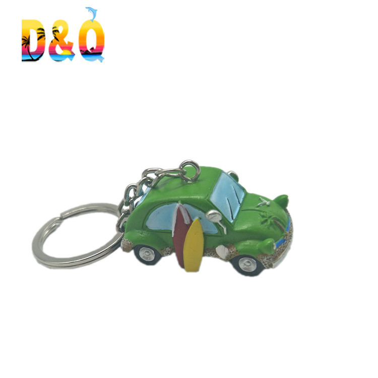 Wholesale Travel Gift Souvenir Keyring Beach Sand Resin Souvenir Keychain