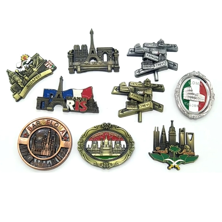 Custom Travel Gift Metal Building 3D Boston City Souvenir Fridge Magnet