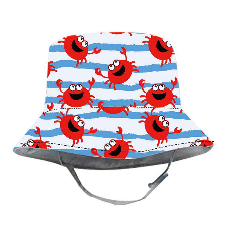 Wholesale Cotton Full Print Sublimation Tropical Summer Beach Hawaiian Bucket Hat