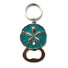 Beach Seaside Coastal Sand Dollar Souvenir Custom Key Ring Bottle Opener