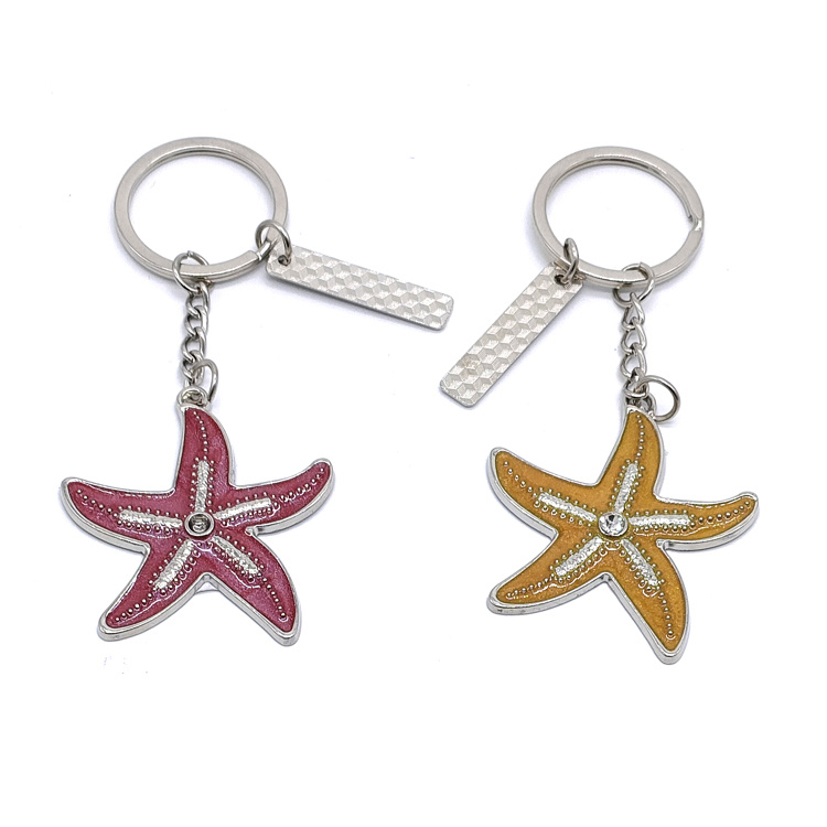 Custom Unique 3D Beach Souvenir Sea Animal Metal Octopus Keychain