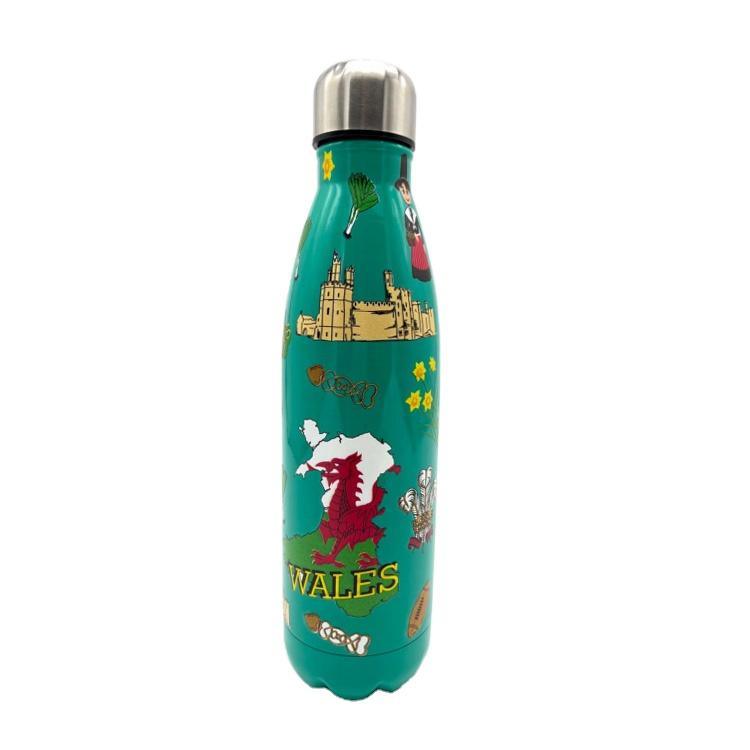 Custom Logo Print Souvenir Gift Stainless Steel Water Bottle Vacuum Flasks