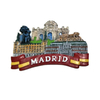 Custom Hand Painted Polyresin Spain Tourist Souvenirs Madrid Fridge Magnet