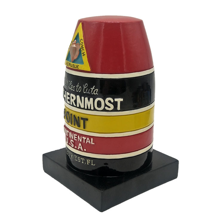 Custom Famous Landmark Building Souvenir Resin Key West Southernmost Point Statue