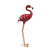 Garden Standing Pink Flamingo Ornaments Statue Tall Yard Art Decor Metal Bird Sculpture