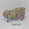 New Design Modern Colorful Lovely Resin Animal Figurine Pig Statue