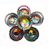 Wholesale Custom Logo Transparent Round Shape Glass Cigar Cigarette Ashtray for Home Office Tabletop Desk Decoration