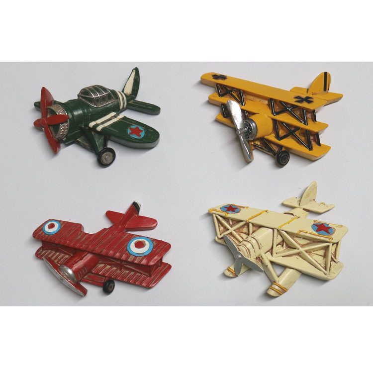 Creative Retro Vintage Style Souvenir Gift Resin Airplane Model Fridge Magnet