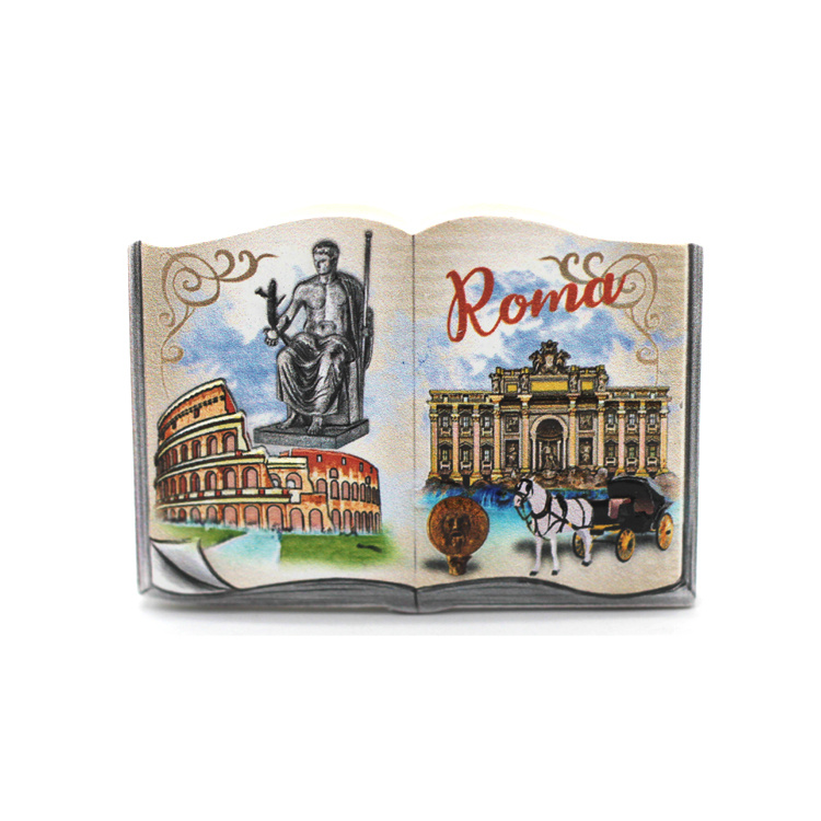 Custom Resin Printed Tourist Italy Roma Souvenir Fridge Magnet