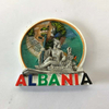 Factory Custom Resin Refrigerator Magnet Albania Souvenir Fridge Magnet