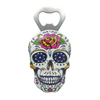 Custom Printing Unique Shape Halloween Mexico Souvenir Resin Skull Bottle Opener