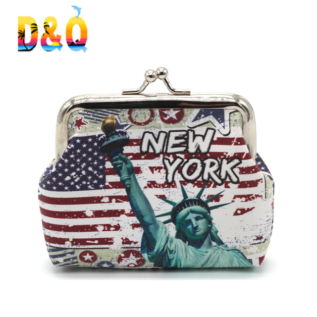 Wholesale Custom Women Small PU Leather Coin Purse New York Purses