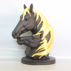 Factory Wholesale Resin Double Horse Head Figurine Horse Statue Home Decor