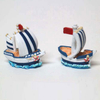 Nautical Craft Souvenir Small Mediterranean Resin Sailboat Ornaments