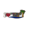 Custom Beach Tourist Souvenir Pendant Metal Puerto Rico Souvenir Fridge Magnet with Charms