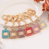 2022 New Arrivals Rhinestone Women Girls Bag Pendant Keychain Perfume Bottle Keychains