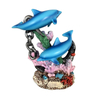 Marine Life Coral Resin Dolphin Design Figurine Statue Decoration Souvenir Collection