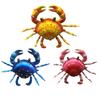 Factory Wholesale Beach Souvenir Bobble Fridge Magnet Crab 3D Sea Animal Magnets