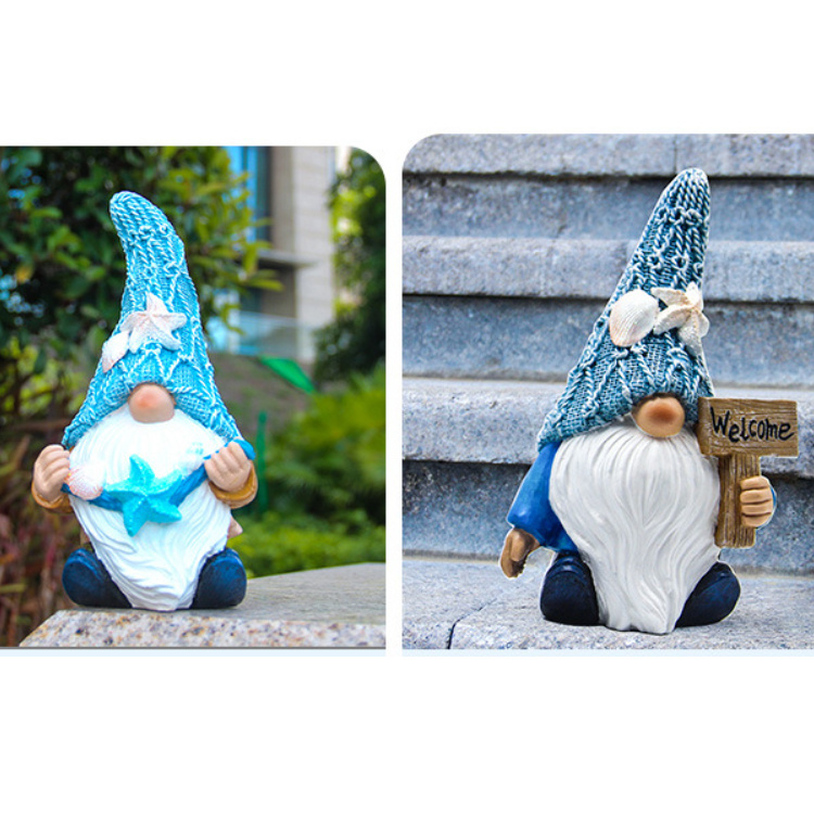 Wholesale Garden Home Decoration Resin Ocean Summer Beach Gnome Statue